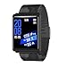 Produktbild Fitness Tracker Smart Watch Mit Pulsmesser Und Sphygmomanometer Wasserdichte Aktivität Tracker Kalorie Pedometer Schlaf-Monitor,Black