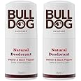 BULLDOG SKINCARE - Vetiver and Black Pepper Roll On Natural Deodorant For Men 75 ml (Pack of 2)