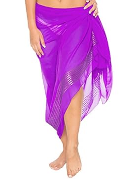 chiffon trasparente paillettes costume da bagno beachwear bikini delle donne coprire costumi da bagno sarong