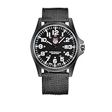 Paar Mode Nylon Armband Analog Quarz Runde Armbanduhr Uhren Stilvolle und Einfache Herrenuhr aus Outdoor-Datum Edelstahl Militärsport Quarz Armee-Armbanduhr für Herren (schwarz)