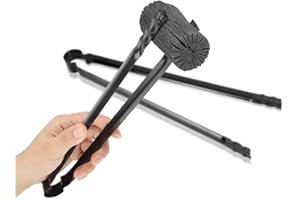 MISKALL Pince à Charbon de Qualité, Pince Multifonction MÉTAL pour Charbon de Bois pour Positionner le Charbon de Bois Chaud Manipulation Sécurisée des Braises