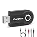 Price comparison product image Chasehill Bluetooth Transmitter V4.2 Wireless Audio Adapter with 3.5mm AUX, Low Latency HiFi Music Sound Streaming for TV, PC, iPod, MP3/Mp4 Player, Home Stereo with RCA Audio Jack(Black)