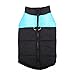 Produktbild Haihuic Hundewintermantel, Kaltes Wetter im Freien warme Weste, Sportjacken Schneeanzug Bekleidung für Kleine, mittlere und große Hunde S-5XL Größe | Blau