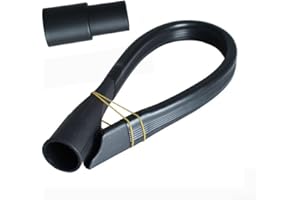 LVYXON Suceur plat flexible extra long et adaptateur de tuyau de 35 mm à 32 mm pour aspirateur (noir)
