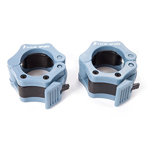 Kylin Sport Paar 5,1 cm Zoll ABS Schraubverschlüsse Klemme Haken Grip w/Quick Release Sicherer Schnappverschluss für Standard Olympischen Hanteln - 6