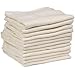 Dudu N Girlie Premium High Quality Baby Muslin Squares (Cream, Pack of 12)