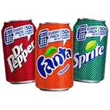30 Cans Variety Pack 10x330ml Cans Of Dr Pepper, 10x330ml Cans Of Fanta, 10x330ml Cans Of Sprite