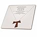 Produktbild 3dRose CT 110053 _ 6 dem Gebet des Heiligen Franz auf einem Creme Beige Hintergrund mit eine einfache Holz Tau Kreuz auf eine Kette Glass Tile, 6