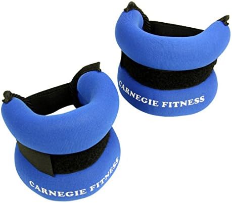 Carnegie neoprene weight bands, 2 gm x 500 gm wrist, ankle band, sliding weight with Velcro fastener.