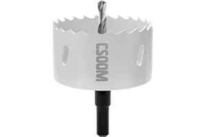 CSOOM 75mm M42 BiMetall Lochsäge, weiß, für Bohrwerkzeuge in Holz, Kunststoff, Gipskarton und Blech