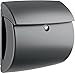 Produktbild Briefkasten Pearl 886 GR Höhe 400mm Breite 380mm Tiefe 178mm Kunststoff grau