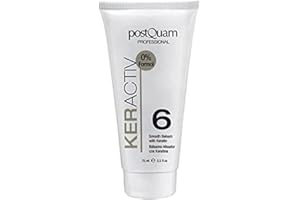 PostQuam - Serum para Pelo con Keratina para Alisar el Cabello - Bálsamo Alisador KerActiv nº 6 - Tratamiento de Alisado Permanente e Hidratación Profunda con Queratina y Proteínas de Trigo - 75 ml
