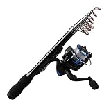 modelo (m): 1.0.sección: 5 Xingfu-Rods, Mini caña de Pescar telescópica portátil Spinning Carbon Fish Mano Aparejos de Pesca caña de mar caña de océano caña de Pescar 1.0 m