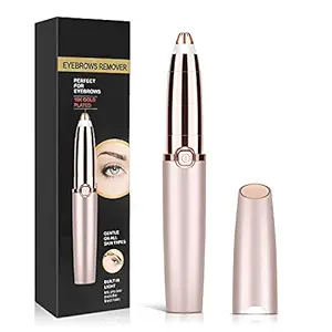 A9Xon Flawless Electric Painless Facial Hair Remover Trimmers With Led Light(Rose 18k Gold)