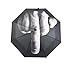 Produktbild Regenschirm Mittelfinger, Stinkefinger, Middlefinger Umbrella, Hand, kreatives Geschenk, Weihnachten, Party-Gadget, faltbarer, Sonnenschirm, Accessoire, Schirm, Farbe: Schwarz, Grau