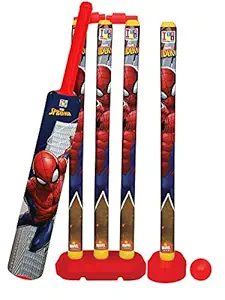 PETERSVILLE Cricket Kit Set for Kids 3 Stumps with 1 Bat and 1 Ball for Playing Perfect Cricket Combo Set (Pack of 1)