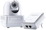 Devolo dLAN LiveCam Starter Kit (Kamera im Stromnetz, inkl. dLAN 500 duo Adapter, Infrarot, Webcam, APP für Smartphone und Tablet, Smart Home, devolo Home Control, Powerline) weiß