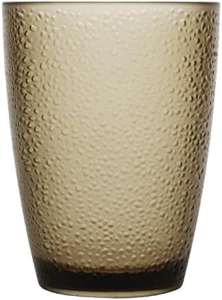 6 X Kristallon Polycarbonate Frosted Tumbler Glass 275ml 975oz Tan Glassware