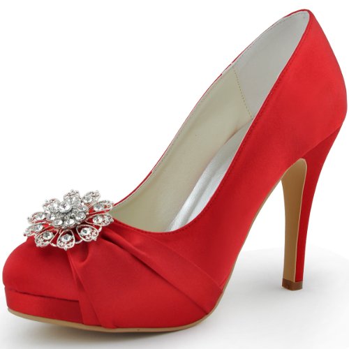 Trachtenschuhe Damen High Heels Dirndl Schuhe | Pumps Mit Spange | Bequem Für Oktoberfest & Hochzeit