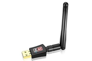 IFUFR High Speed 600Mbps USB Wifi Adapter Dongle for PC - Dual Band 2.4/5GHz Computer Internet Adapter for PC/Desktop/Tablet/Laptop