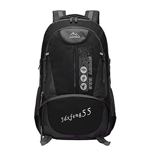 Preisvergleich Produktbild Wewod Männer und Frauen Reisen Rucksack Schultasche lässig Tasche leichte (Schwarz)