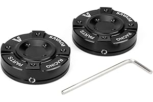 XERIAL Front Fork Decorative Cap Suspension Top Guard Cover For Honda CRF250F CMX 300 500 REBEL NC700 NC750 CTX700 CBR650F CB650F XR400R (Black)