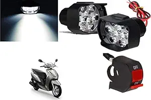 SHOP4U 9 LED Shilon Fog Light for Honda Activa 4G (Free on/Off Switch)