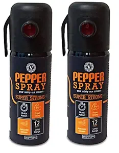 Viewersindia Pepper Spray 55 ml Protection and Self Defence for Women , Men and Girls Combo Pack Pepper Stream Spray (Pack of 2)