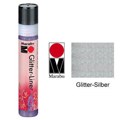 Glitter Liner 25Ml Glitter-Silber
