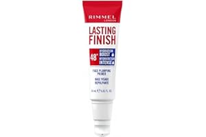 Rimmel Lasting Finish 48hr Hydration Boost Primer, Face Plumping, Smooths Fine Lines & Wrinkles, Dewy Finish, Flawless Makeup, Enriched with Biopeptides, Strengthens Skin, Boosts Natural Collagen
