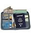 PackNBUY GREY Travel Passport Ticket Boarding Pass Money Coins Currency Pen Organizer Bag RS.499.00