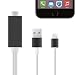 Produktbild FINOO ® | Lightning auf HDMI TV Kabel Adapter 2 Meter 8 Pin AV 1080P Stecker HDTV für iPhone 5 6 6S Plus iPad mini Pro Handy Smart TV Übertragung schwarz