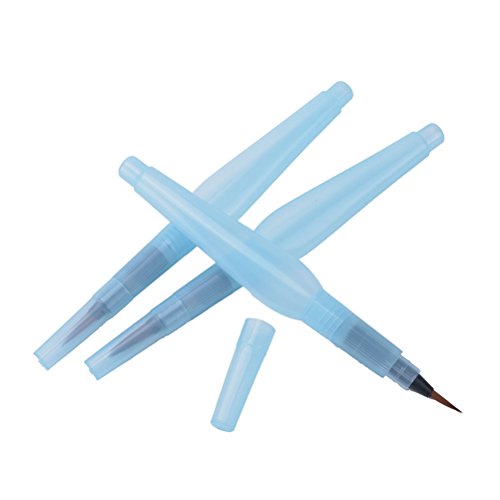Wasser Pinsel Stift Water Brush Pen Set Kunst Handwerk Werkzeug für Aquarellmalerei Kalligraphie,3 Stück/Satz - 4