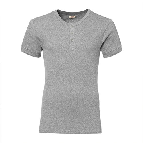 Levis Herren T-Shirt 300LS Short Sleeve 2er Pack, Größe:XL;Farbe:Middle Grey Melange (758) Levis Herren T-Shirt 300LS Short Sleeve 2er Pack, Größe:XL;Farbe:Middle Grey Melange (758)