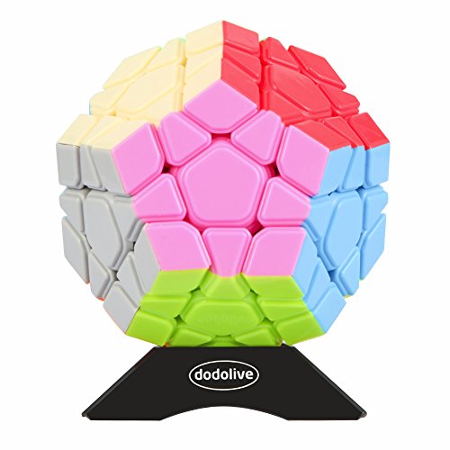 Dodolive Stickerless Megaminx Magic Cube Multicolor Funny Puzzle Gift Educational Toys
