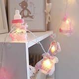 Baby Fläschchen Lichterkette, batteriebetrieben, 10 LEDs warmweiß, von Festive Lights
