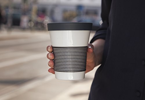 KAHLA 23A219A22002C MG Cupit Becher 0, 35 L mit Trinkdeckel in Coffee To Go Mug, Pro Öko, Porzellan, anthrazit, 10 x 6 x 13.2 cm - 6