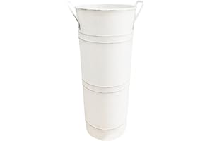 QURYGIN Umbrella Rack Holder Umbrella Holder Retro Iron Cane Holder Stand Umbrella Rack,Multi Purpose Rack For Umbrellas, Canes, Golf Clubs, Reinforced Round Umbrella Bin Organizer, Decorative Vase