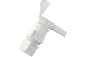 BIGGER JUGS White Quickserve Tap with Sediment Trap Back Nut for Fermentation Vessel or Pressure Barrel Homebrew Home Brew Quick Serve Beer Wine Cider Lager