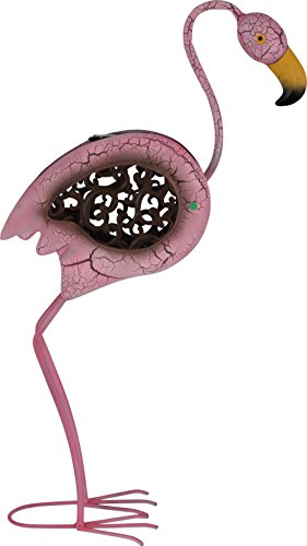 insatech Solar LED Flamingo TIFFANY 43cm Solarleuchte Dekoleuchte Metallfigur