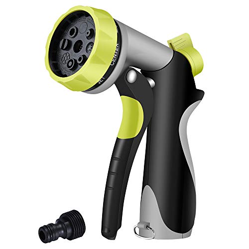 HmiL-U Tuyau d'arrosage Flexible en Laiton Massif Extensible de 30,5 m Metal Hose Spray Gun