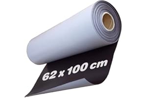 MAGNOSPHERE Caoutchouc aimante naturel avec adhesif 0,5mm x 0,62m x 1m - Avec ces feuilles magnétiques adhésives vous allez pouvoir créer vos propres magnets !!!