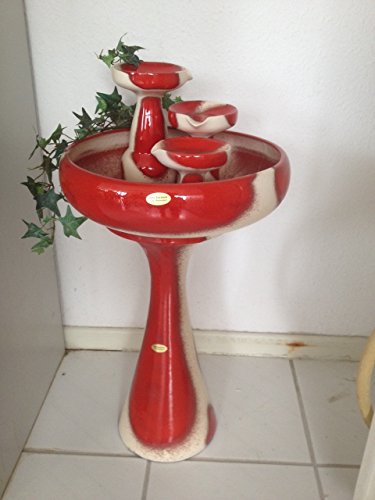 Zimmerbrunnen Springbrunnen Kaskadenbrunnen Zierbrunnen Keramik Wasserspiel