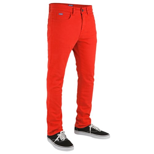 Superslick Tight Color Pant Slim Jeans Red, Red, 3