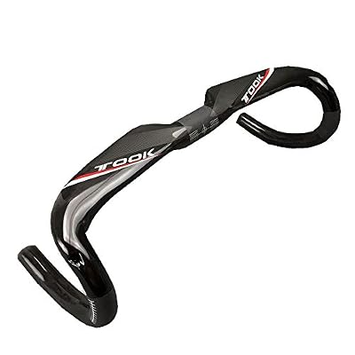 Took Aero Guidon ultra léger en fibre de carbone pour vélo de route 31,8 x 40/42/44 cm , 420mm