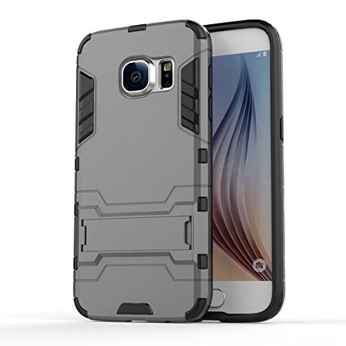 Galaxy S7 Funda  Pasonomi    2 en 1   Ultra Delgada   Outdoor  Armor Case con Soporte Carcasa para Samsung Galaxy S7  Gris 