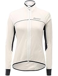 Maillot De Ciclismo De Manga Larga Para Mujer Santini 2017 Virgo Windbreaker Gri (Xxl , Blanco)