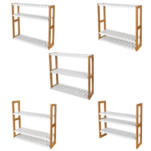 SoBuy® Wandregal, Hängeregal, Badregal, Wandschrank, Hängeschrank FRG28-WN - 3