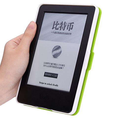 Kindle 7.Gen Hülle Case – MoKo Superleicht PU Leder Tasche Schutzhülle Schale für Amazon E-reader Kindle (7. Generation – 2014 Modell)(Nur Geeignet für Kindle 2014 Modell mit Touchscreen), Grün - 4
