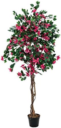 artplants.de Artificial Bougainvillea with 1.200 leaves, 500 blooms. pink, 6ft/180cm - Artificial tree/Decoration plant